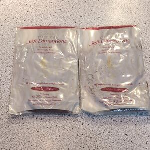 Vintage Small Beige Silkies Ultra Dimensions Collection Control Top Pantyhose